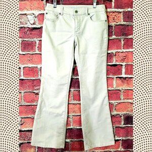 Chicos Womens Jeans 00 Regular Platinum Denim Ultimate Fit Flare Leg US Size 2